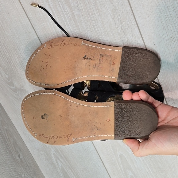 Sam Edelman Womens Gemma Gladiator Lace Up Sandals Flats shoes sz 6 - Picture 10 of 11